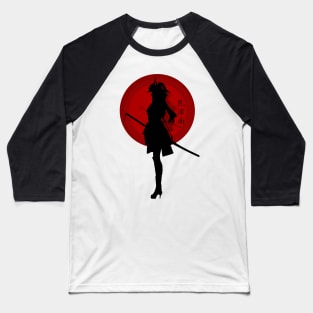 Samurai Woman Baseball T-Shirt